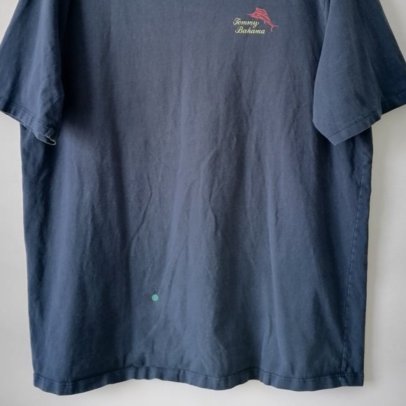 Tommy Bahama Men's Navy Blue Tee Size XL Relaxed Blemish - Picture 4 of 6